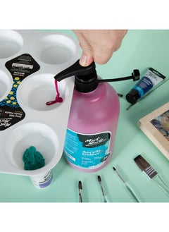 Mont Marte Signature Acrylic Colour 2 Litre Content With Pump Magenta  - Image 3