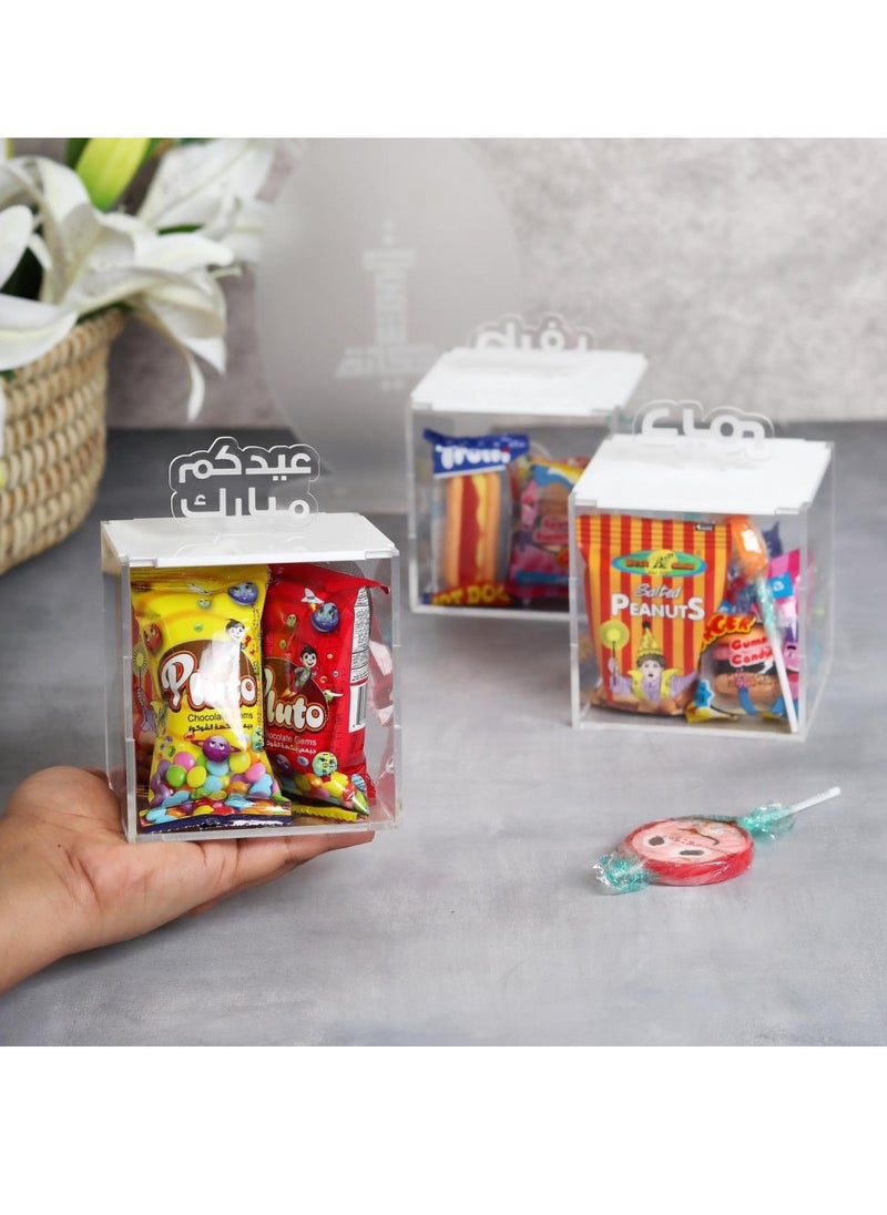 Story Of Candle Box with name, white cover (empty), transparent kergean distribution 