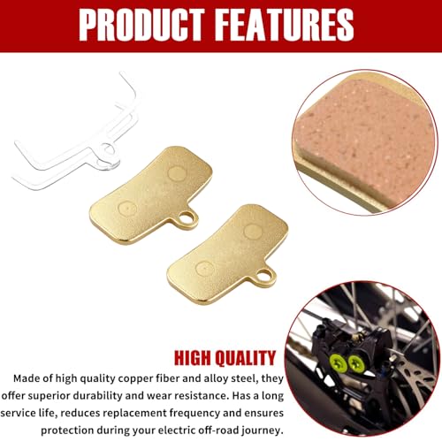 Umnnyk 2PCS Copper Base Motorcycle Front and Rear Brake Pads Disc Brake Pads for Electric Dirt Bike Sur Ron Light Bee X/S Segway X160/X260 Talaria Sting R MX3/R/MX4 - Image 4
