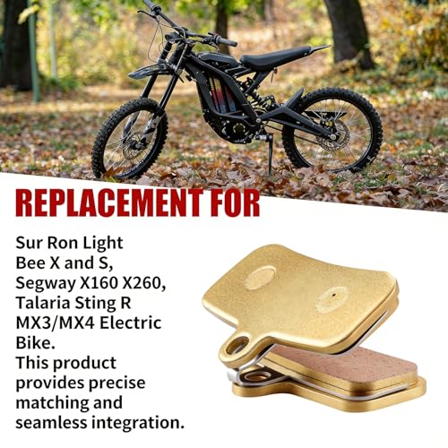 Umnnyk 2PCS Copper Base Motorcycle Front and Rear Brake Pads Disc Brake Pads for Electric Dirt Bike Sur Ron Light Bee X/S Segway X160/X260 Talaria Sting R MX3/R/MX4 - Image 5