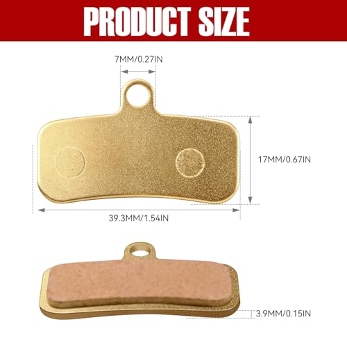 Umnnyk 2PCS Copper Base Motorcycle Front and Rear Brake Pads Disc Brake Pads for Electric Dirt Bike Sur Ron Light Bee X/S Segway X160/X260 Talaria Sting R MX3/R/MX4 - Image 2