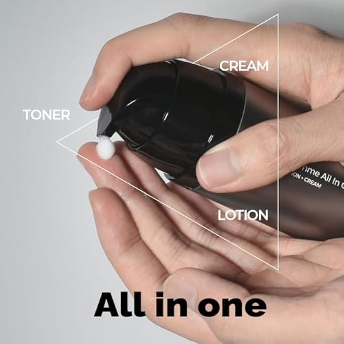 PRETTYSKIN No.1 Black Homme All-in-One Essence for Men – 3.71 fl.oz | Toner+Lotion+Cream in One | Lightweight Face Moisturizer with Hyaluronic Acid & Natural Extracts | Fast-Absorbing Daily Skincare - Image 2