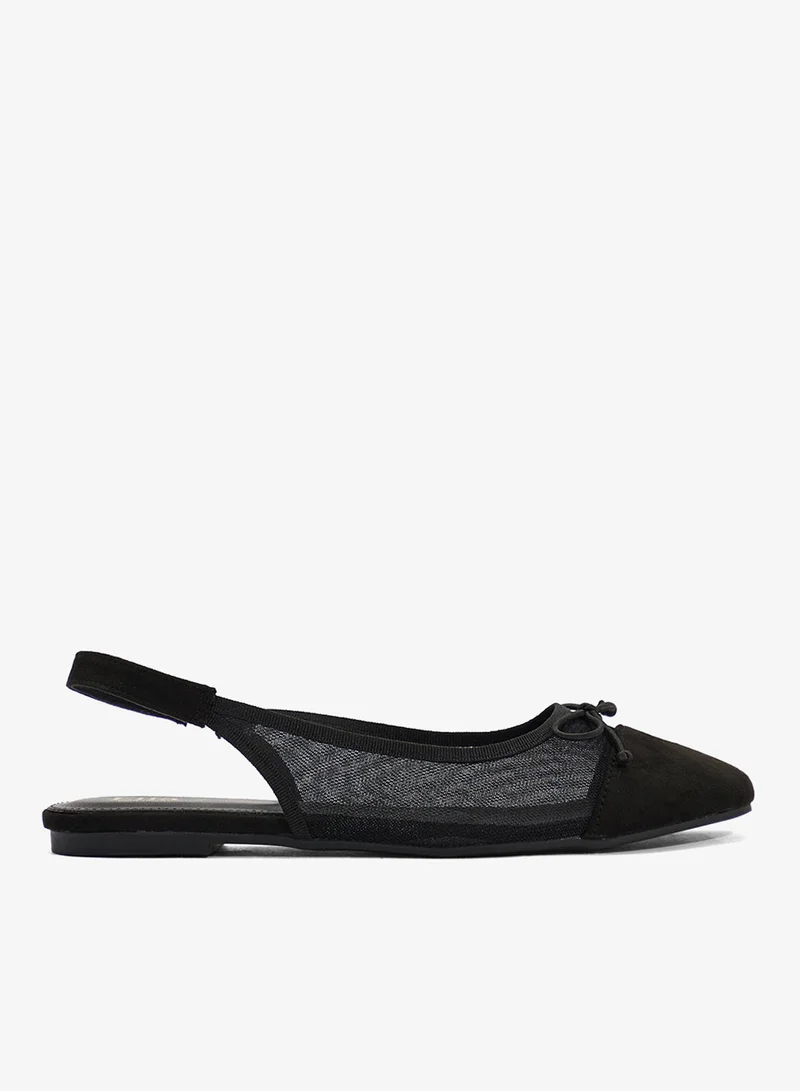 Classic Slingback Ballerina With Bow