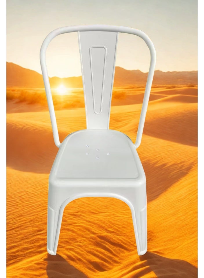 SMART HOME Modern Fiber Single Chair with Sturdy Legs - 45x45x80 cm | Durable Seat for Offices, Dining Rooms, Coffee Shops, Gardens, and Outdoor Lounges - Image 3
