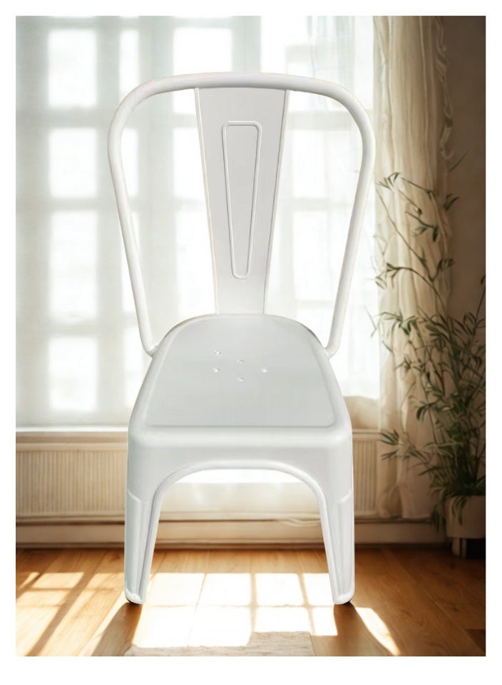 SMART HOME Modern Fiber Single Chair with Sturdy Legs - 45x45x80 cm | Durable Seat for Offices, Dining Rooms, Coffee Shops, Gardens, and Outdoor Lounges - Image 2