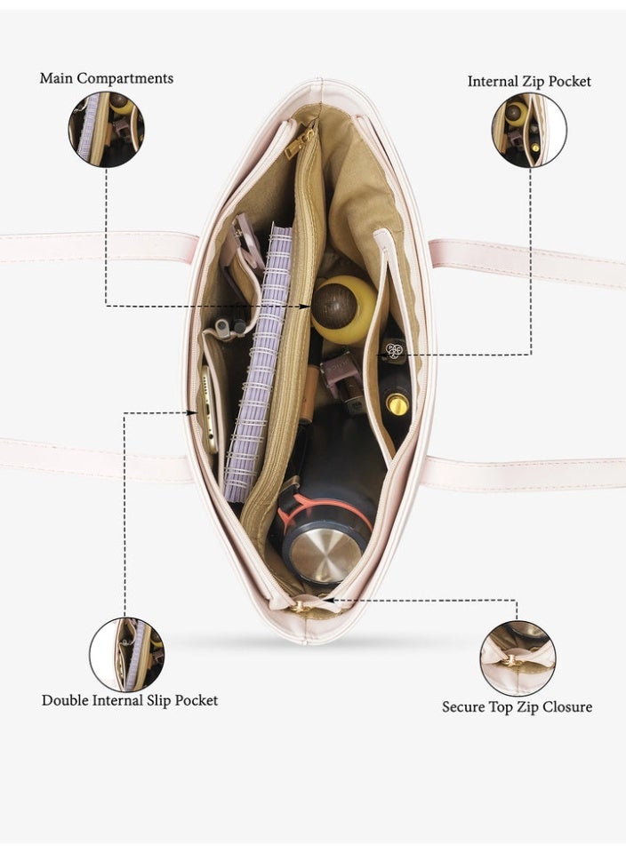 CAPRESE ALAYA SATCHEL LARGE PINK - Image 5