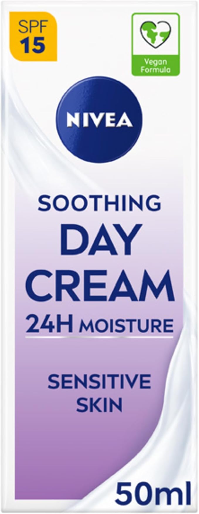 Nivea NIVEA Sensitive Day Cream 50 ml Face Cream and Moisturiser with SPF 15 for Sensitive Skin Summer Skin Care Essentials Sensitive Moisturising Cream - Image 2