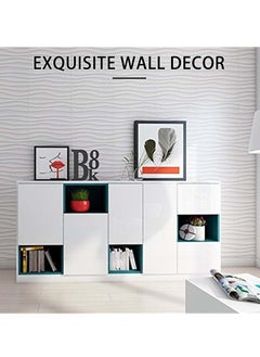 JOGAMS 12Pcs 3D Wall Panels Decorative in Wave Design PVC 3D Textured Wall Panels for Interior Living Room Lobby Bedroom Hotel Office Wall Decor Matt  - Image 3