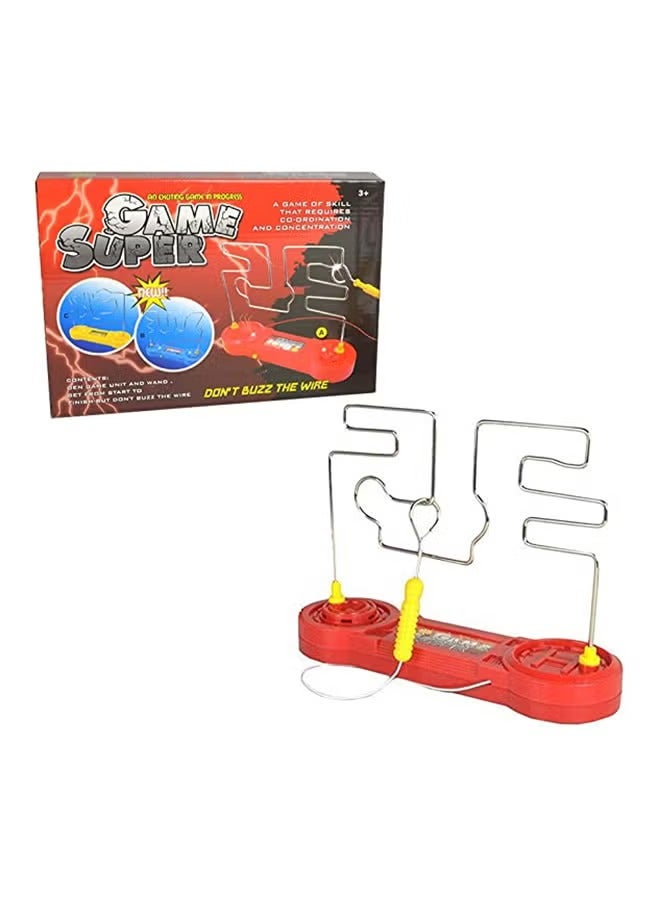 سوبر جيم لعبة Don't Buzz The Wire سم من البلاستيك المتين متعدد الألوان للأطفال من سن 3 سنوات فما فوق، عالية الجودة سم - Image 2