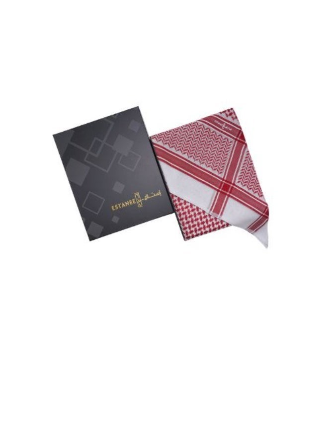 Estaneel Men's red estaneel shemagh 309R - Image 1