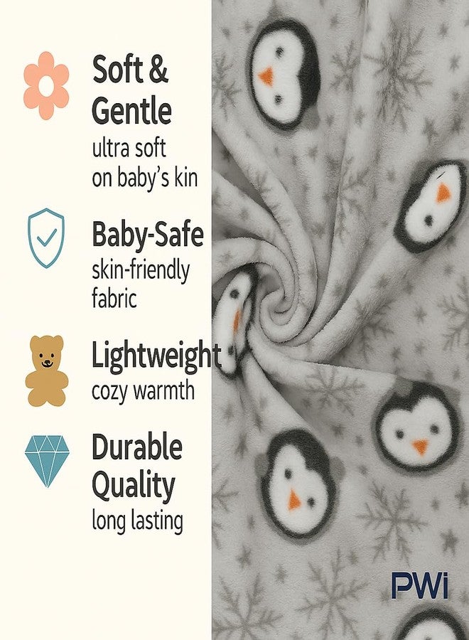 PWI Supersoft Baby Blanket Wrapper for Newborn | 30x40 inches | Lightweight AC Blanket for 0-2 Years | Ultra Soft & Skin-Friendly | Pack of 1(Grey) - Image 4