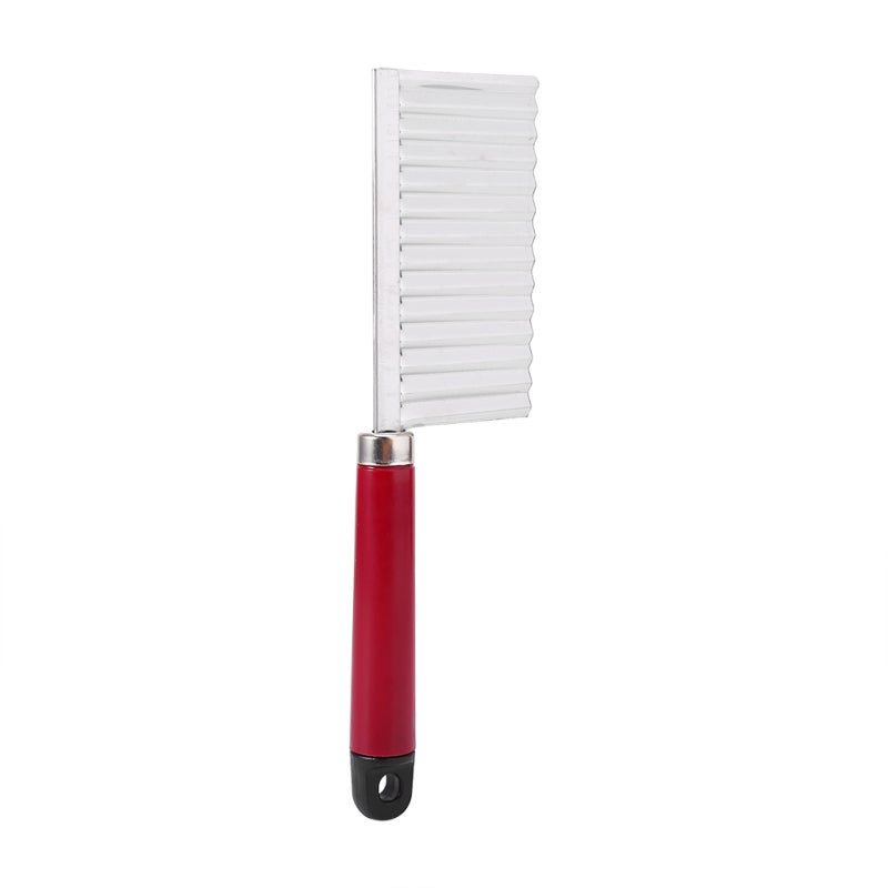 Potato Wavy Knife 430 Stainless Steel Blade Ergonomic Handle Multifunction Cutting Tool - Wavy Edge Slicer Fruit Vegetable Cutter for Home Kitchen Cooking - Image 5