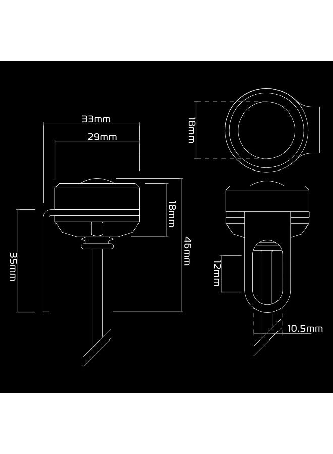 Oxford Run Light Front (Pair) Bike Lighting Ancillary Headlights Motorcycle. EL381 - Image 3
