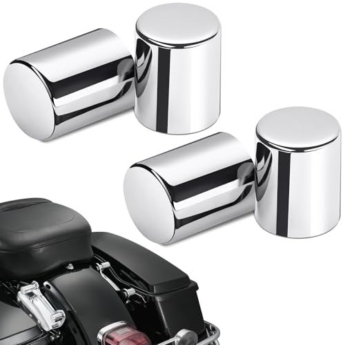 Amazicha 4 PCS Chrome Docking Hardware Covers Compatible for Harley Davidson Touring Street Glide Road King 2009-later - Image 1