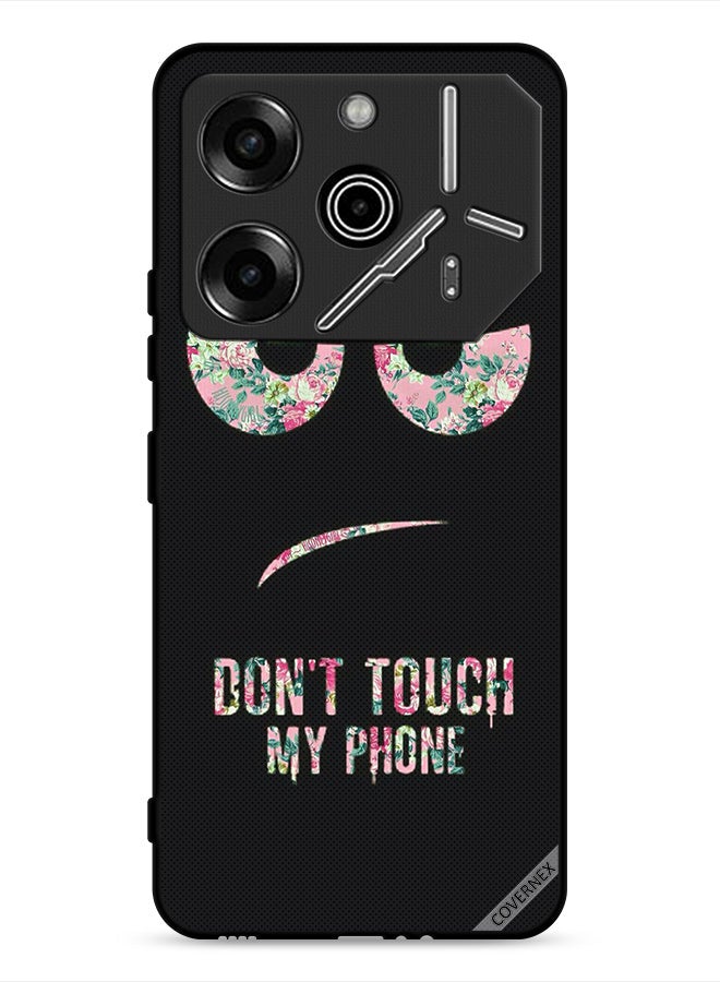 Covernex Tecno Pova 6 Pro 5G Protective Case Cover Don't Touch My Phone Floral - Image 1