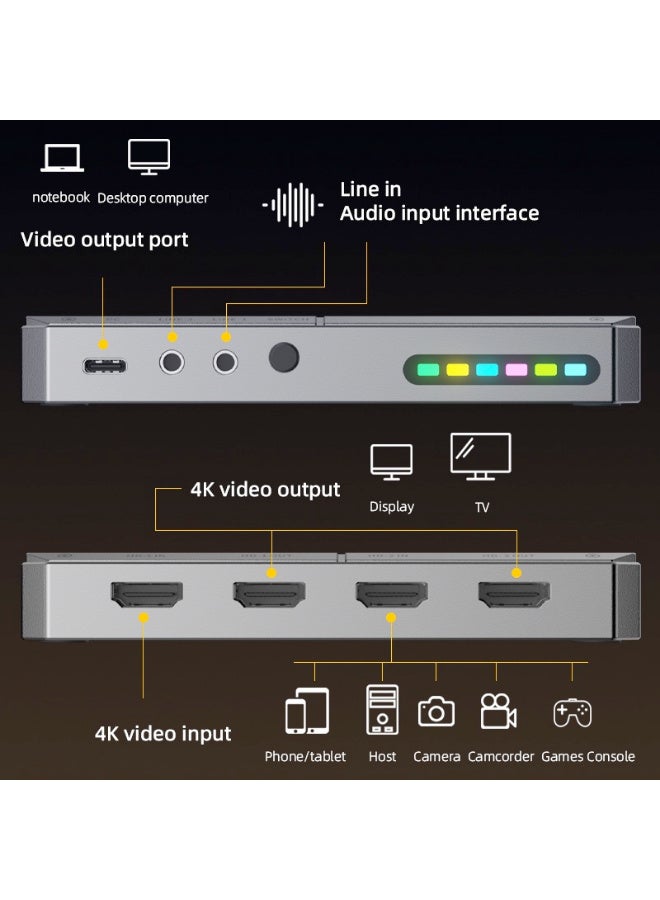 Piva VD09 Video Capture Card HDMI Game Live Dedicated 4K60HZ - Image 3