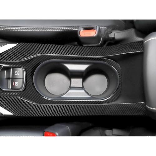 Bilisin Compatible with Carbon Fiber Pattern Stainless Steel Car Gear Shift Knob Panel Cover Cup Holder Panel Interior Accessories for Toyota Corolla 2019-2023(Only for Petrol Versions) - Image 4