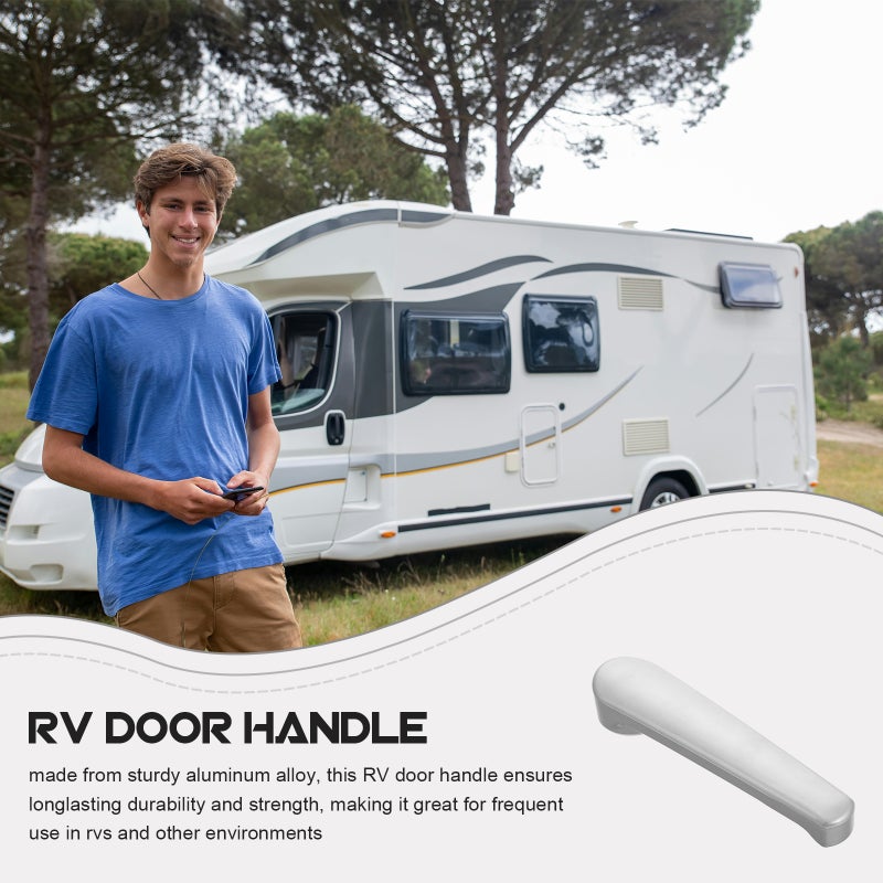 2pcs Rv Interior Door Handle Handle For Rv Bathroom Door Lock Privacy Lever Handle Rv Interior Door Handle - Image 3