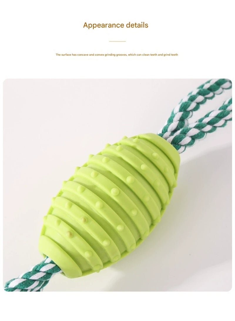 Dog Chew Toy Rope Large Knot – TPR Durable Teeth Cleaning Odor Removal Cotton Ball Toy - Image 2