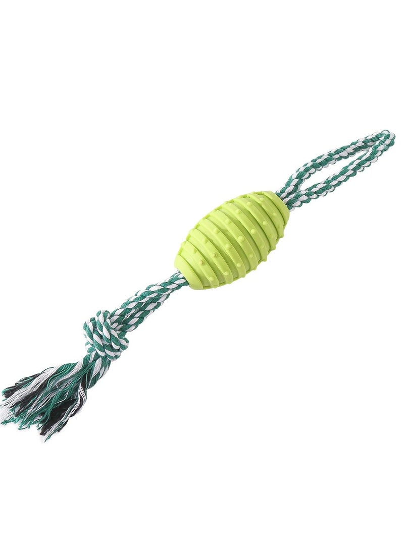 Dog Chew Toy Rope Large Knot – TPR Durable Teeth Cleaning Odor Removal Cotton Ball Toy - Image 1