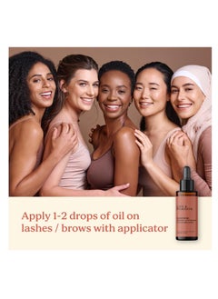 Life & Pursuits Life & Pursuits Organic Castor Oil (50 ml), 100% Pure, Cold-pressed, Hexane Free Castor Oil for Eyebrows and Eyelashes with 4 Mascara/Eyeliner Brush Applicators  - Image 4