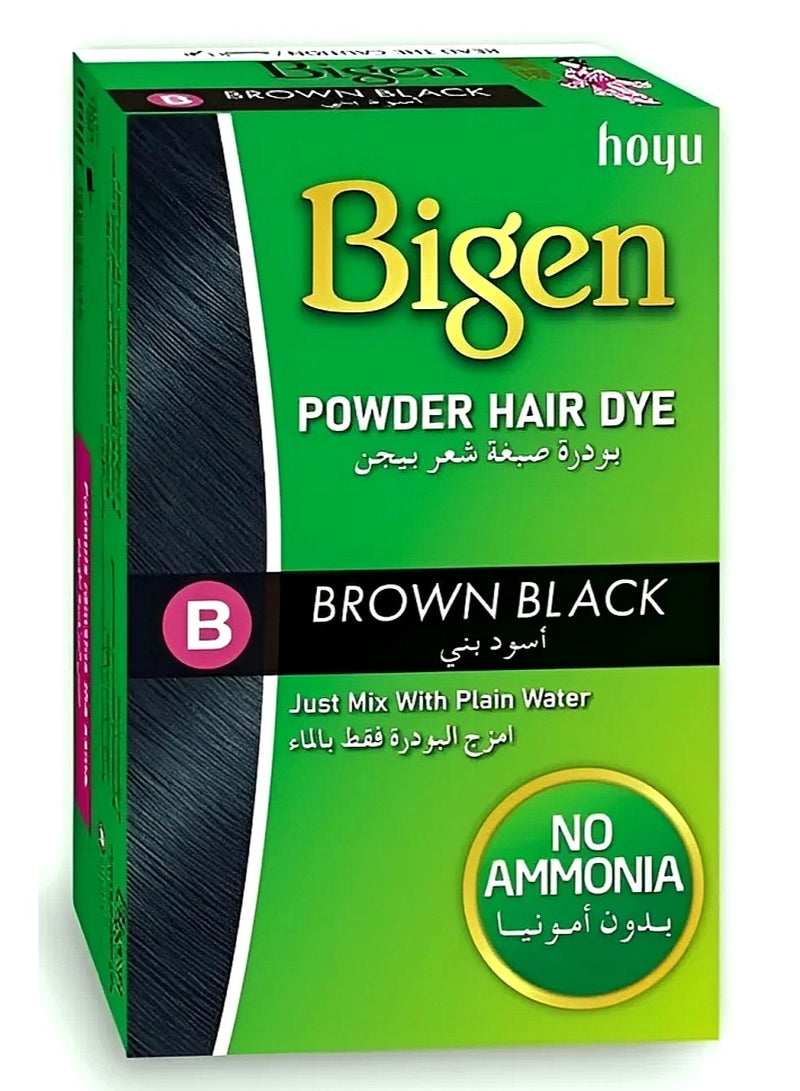 بايجن صبغة شعر بودر بني أسود 6 جرام