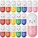 Arrowbash 18 Pcs Pill Stress Ball Pharmacy Technician Gift for Pharmacist Nurses Doctor Pill Shaped Foam Inspirational Coworker Employee Stress Ball with Cute Cartoon Emotion Face May You - Image 2