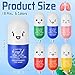 Arrowbash 18 Pcs Pill Stress Ball Pharmacy Technician Gift for Pharmacist Nurses Doctor Pill Shaped Foam Inspirational Coworker Employee Stress Ball with Cute Cartoon Emotion Face May You - Image 4