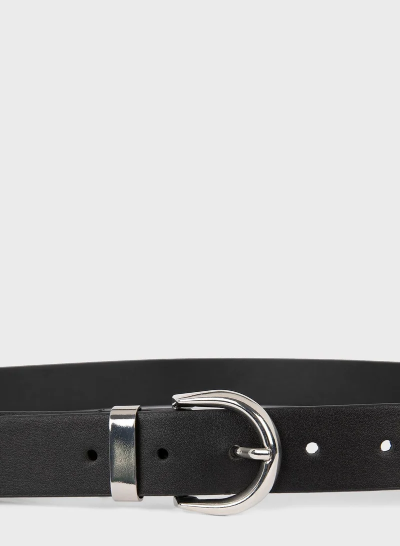 DeFacto Oval Buckle Belt