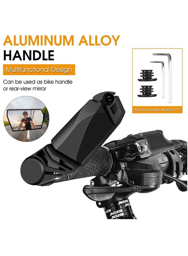 Y&D Bike Mirror Adjustable Mirrors Handlebar Rearview Flat Rear View 360 Degree Rotating Bicycle for Mountain Road - Image 5