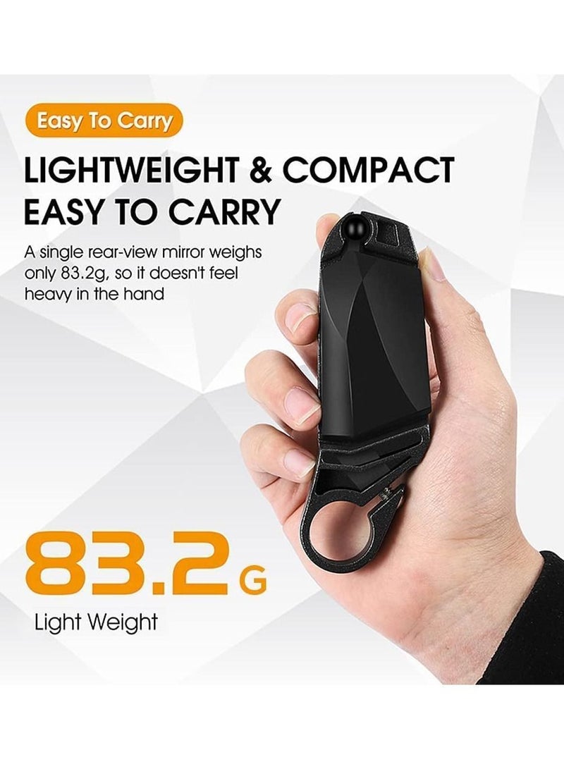 Y&D Bike Mirror Adjustable Mirrors Handlebar Rearview Flat Rear View 360 Degree Rotating Bicycle for Mountain Road - Image 4