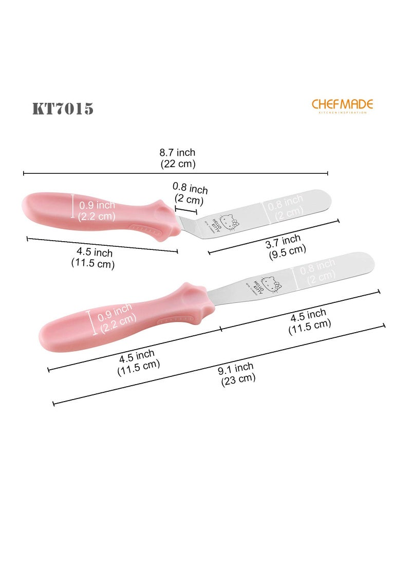 chefmade Hello Kitty Cake Icing Spatula 9 Inch 2Pcs - Image 2