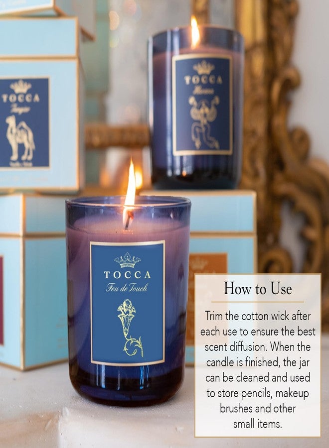 TOCCA Feu de Touch 10oz Candle - Gardenia & Pomegranate Scented, Hand Poured Soy-Wax Blend with 100% Cotton Wick, 60 Hour Burn Time - Image 4