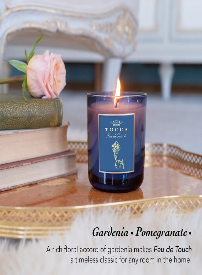 TOCCA Feu de Touch 10oz Candle - Gardenia & Pomegranate Scented, Hand Poured Soy-Wax Blend with 100% Cotton Wick, 60 Hour Burn Time - Image 2