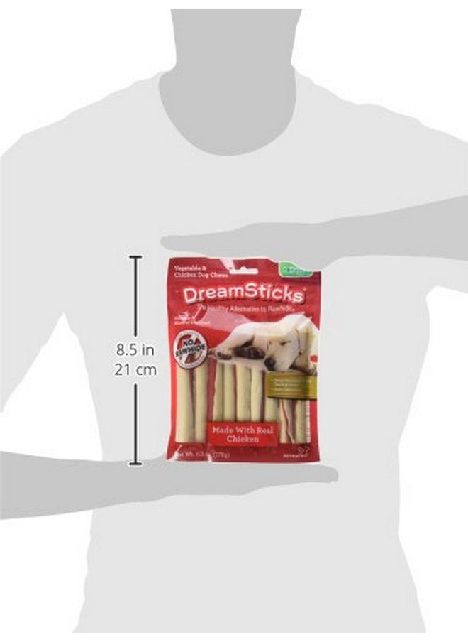 DreamBone DreamSticks, Rawhide Free Dog Chew Sticks Made with Real Chicken and Vegetables, 9 Sticks