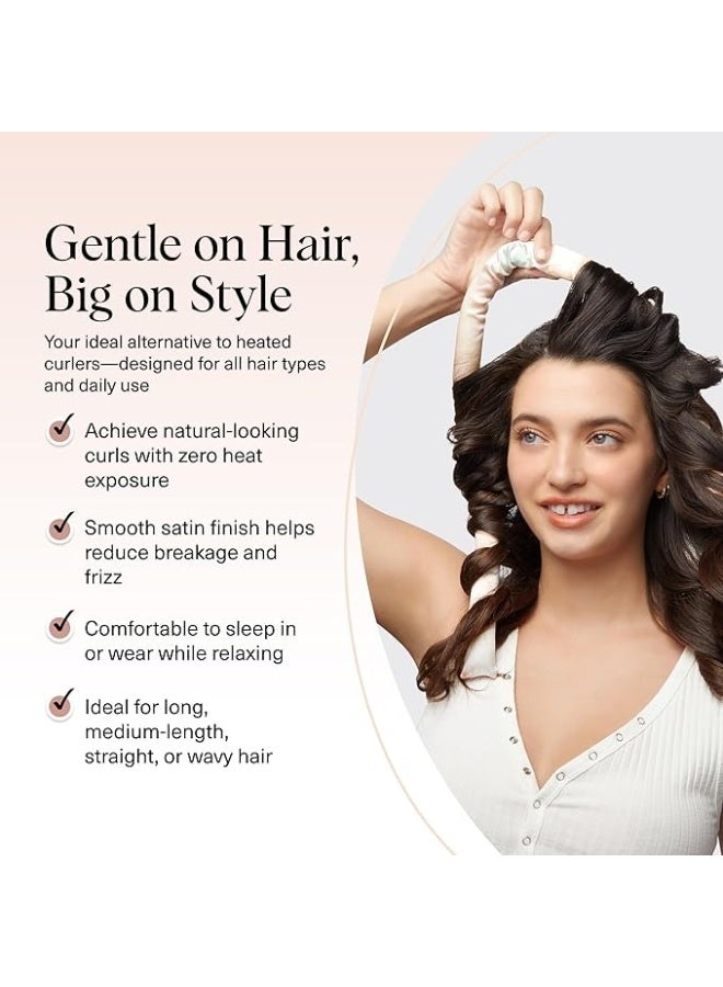 Kitsch Original Satin Curl Kit for gorgeous waves without heat - a flexible curling iron alternative with soft ties that prevent breakage and protect your hair from frizz - Image 3