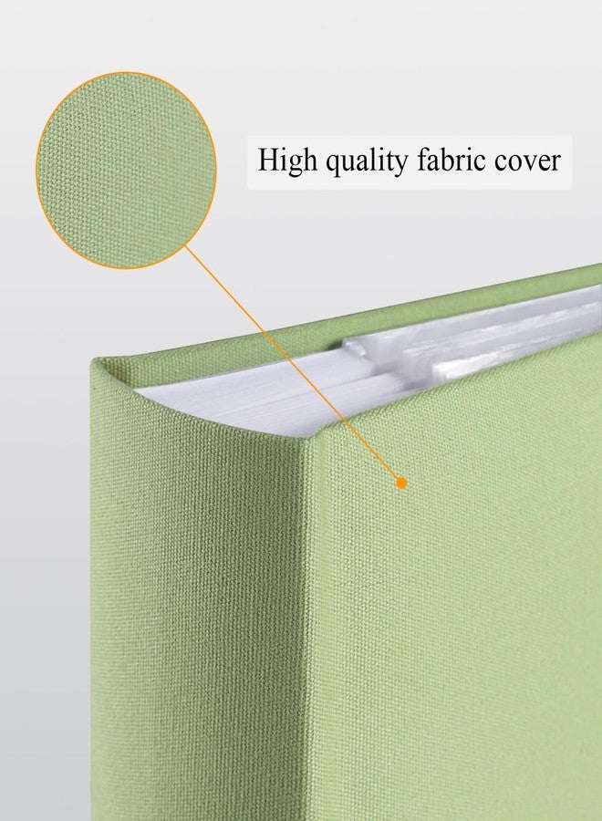 1DOT2 Photo Album 4x6 Hold 402 Photos with Memo Slip-in Pockets Photo Book, Linen Cover Picture Photo Albums with Writing Space for Wedding Family Baby Vacation Mother's Day Sage Green - Image 4