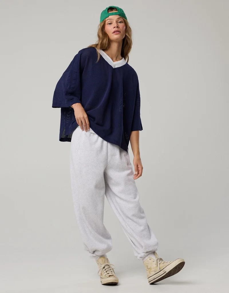 Aerie  OFFLINE By Aerie Mesh Jersey Short Sleeve T-Shirt for Women | Best Price UAE