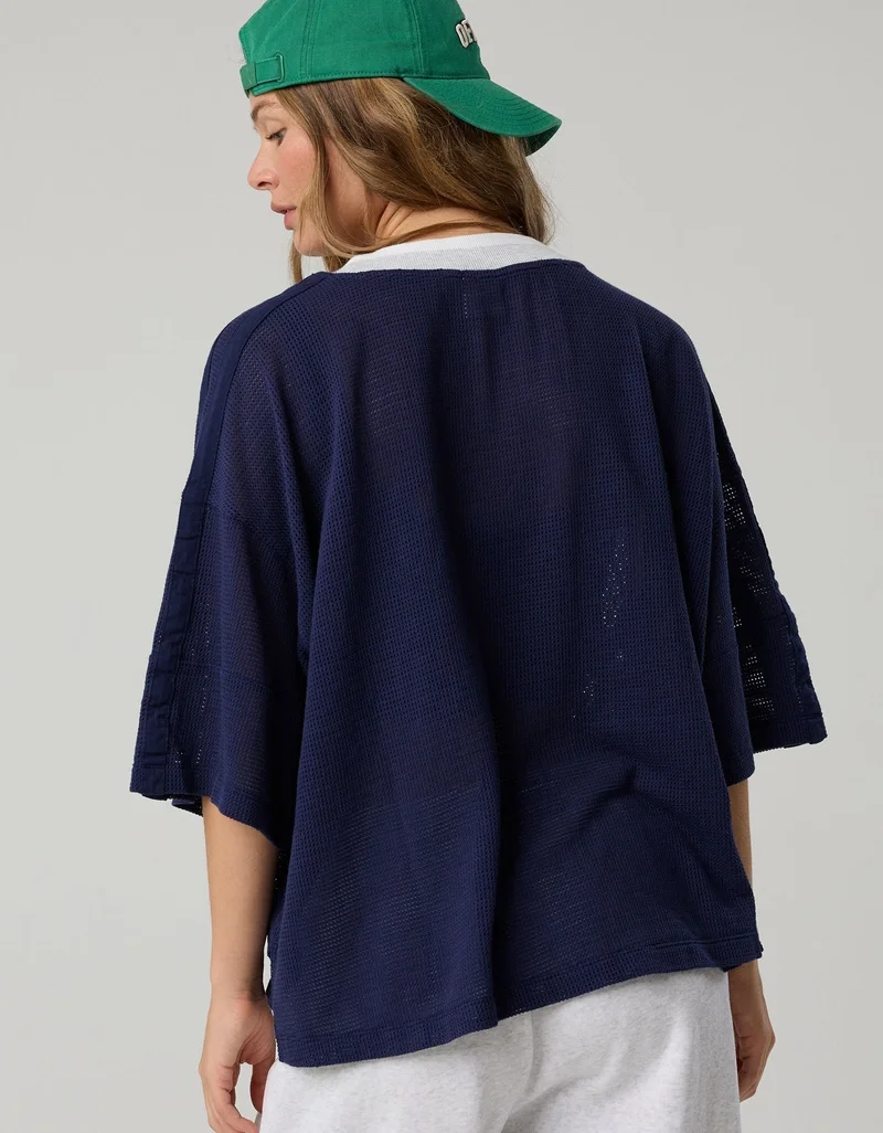 Aerie  OFFLINE By Aerie Mesh Jersey Short Sleeve T-Shirt for Women | Best Price UAE