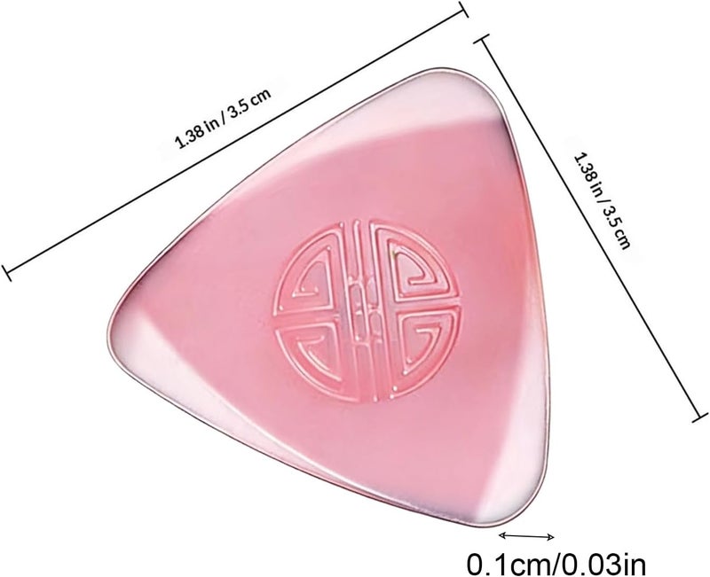 Nylon Non-Slip Guitar Picks - 0.5mm Thin Acoustic Bass Plectrums, Music Accessories | Durable Grip Picks For Daruan Xiaoruan Ukulele Music Lesson Home Performance - Image 5
