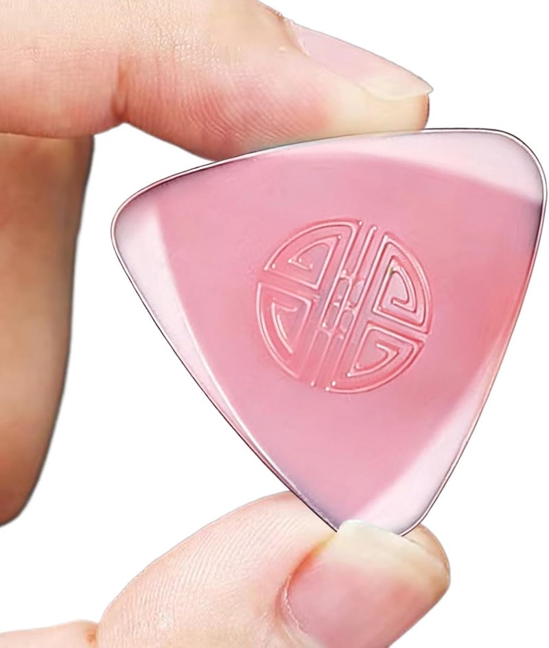 Nylon Non-Slip Guitar Picks - 0.5mm Thin Acoustic Bass Plectrums, Music Accessories | Durable Grip Picks For Daruan Xiaoruan Ukulele Music Lesson Home Performance - Image 1