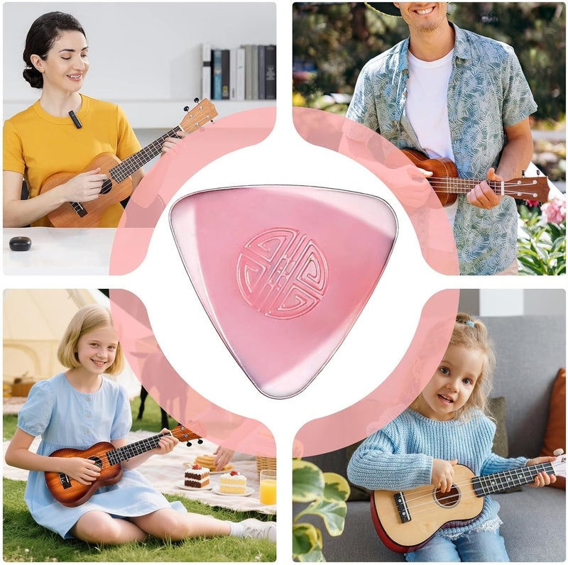 Nylon Non-Slip Guitar Picks - 0.5mm Thin Acoustic Bass Plectrums, Music Accessories | Durable Grip Picks For Daruan Xiaoruan Ukulele Music Lesson Home Performance - Image 4