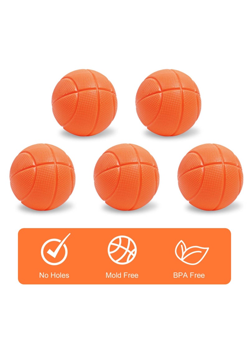 Mr. Penda Bath Basketball Hoop & Balls Set - 5 Balls Included, Bathtub Basketball Hoop with Strong Suction Cup, Fun Toddler Bath Toys (Orange)  - Image 5