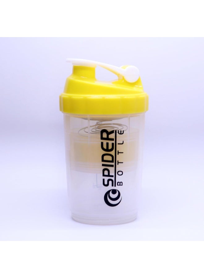 سبايدر زجاجة خلط رياضية مع وعاء تخزين، 500 مل - Image 2