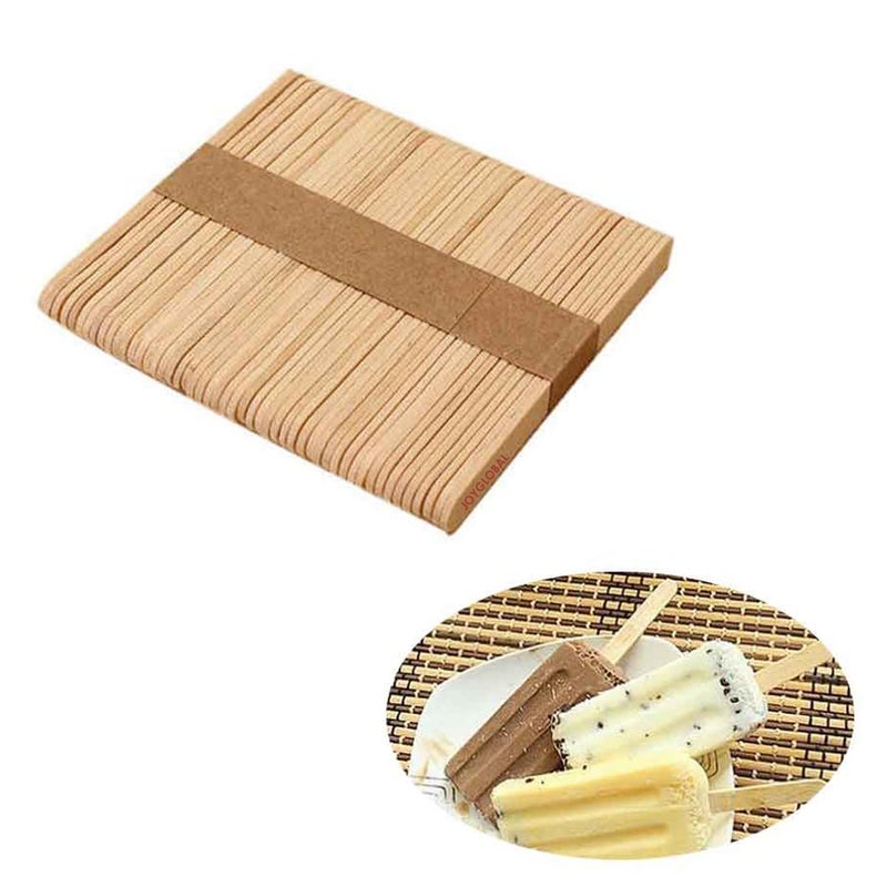 JoyGlobal 50 PieceSet Wooden Ice Cream Popsicle Cakesicle Stick 45 Inches - Image 3
