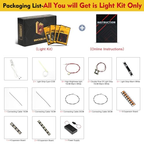 BrickBling LED Lighting Only Compatible with Lego Trevi Fountain Compatible with Lego Architecture Rome 21062 Not Come with Model Classic Version Light - Image 5