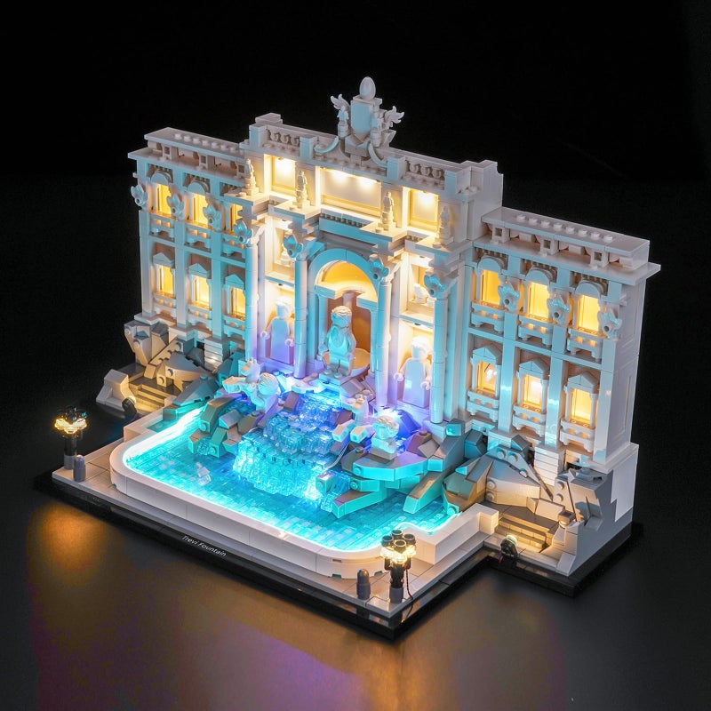 BrickBling LED Lighting Only Compatible with Lego Trevi Fountain Compatible with Lego Architecture Rome 21062 Not Come with Model Classic Version Light - Image 3