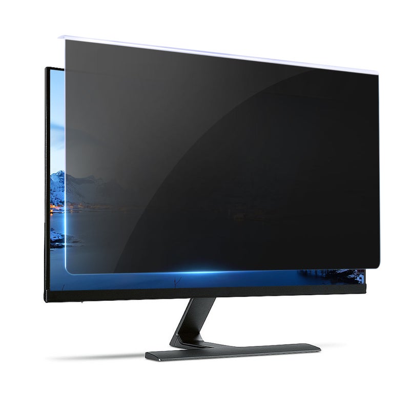 Blue Light Screen Protector 19 Inch - 95% Blue Light Blocking Eye Fatigue Reduction Removable Reusable Screen Filter for 30° Side Angle Privacy, Monitor Longevity Protection, Universal Desktop Laptop - Image 1