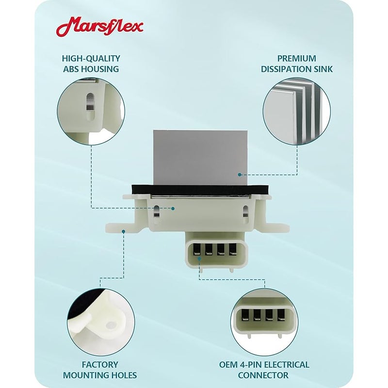 Marsflex مارسفليكس مقاوم محرك منفاخ BL3Z19E624A لسيارة فورد F150 اكسبيديشن 2009 2010 2011 2012 2013 2014 2015 2016 2017 لسيارة فورد F150 اكسبيديشن، لينكولن نافيجيتور YH1829 4P1803 RU. 893 ل ل تحكم تلقائي في - Image 4