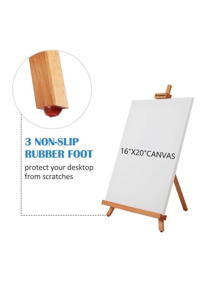 Falling In art - Falling in Art Beechwood 25" Tabletop Easel Display Stand for Painting - Holding Canvas Up to 22 1/2 Inches High, A-Frame Artist Tripod with Rubber Feet, Portable Photo and Sign Holder - Image 1
